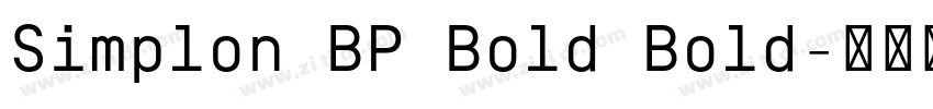Simplon BP Bold Bold字体转换